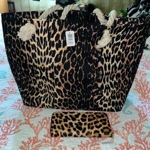 Kendal and James animal print Brand New Purse with Brand New Wallet.